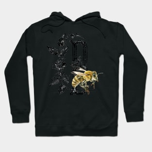 Honey Bee Wearable Art ~ Vintage Style Hoodie